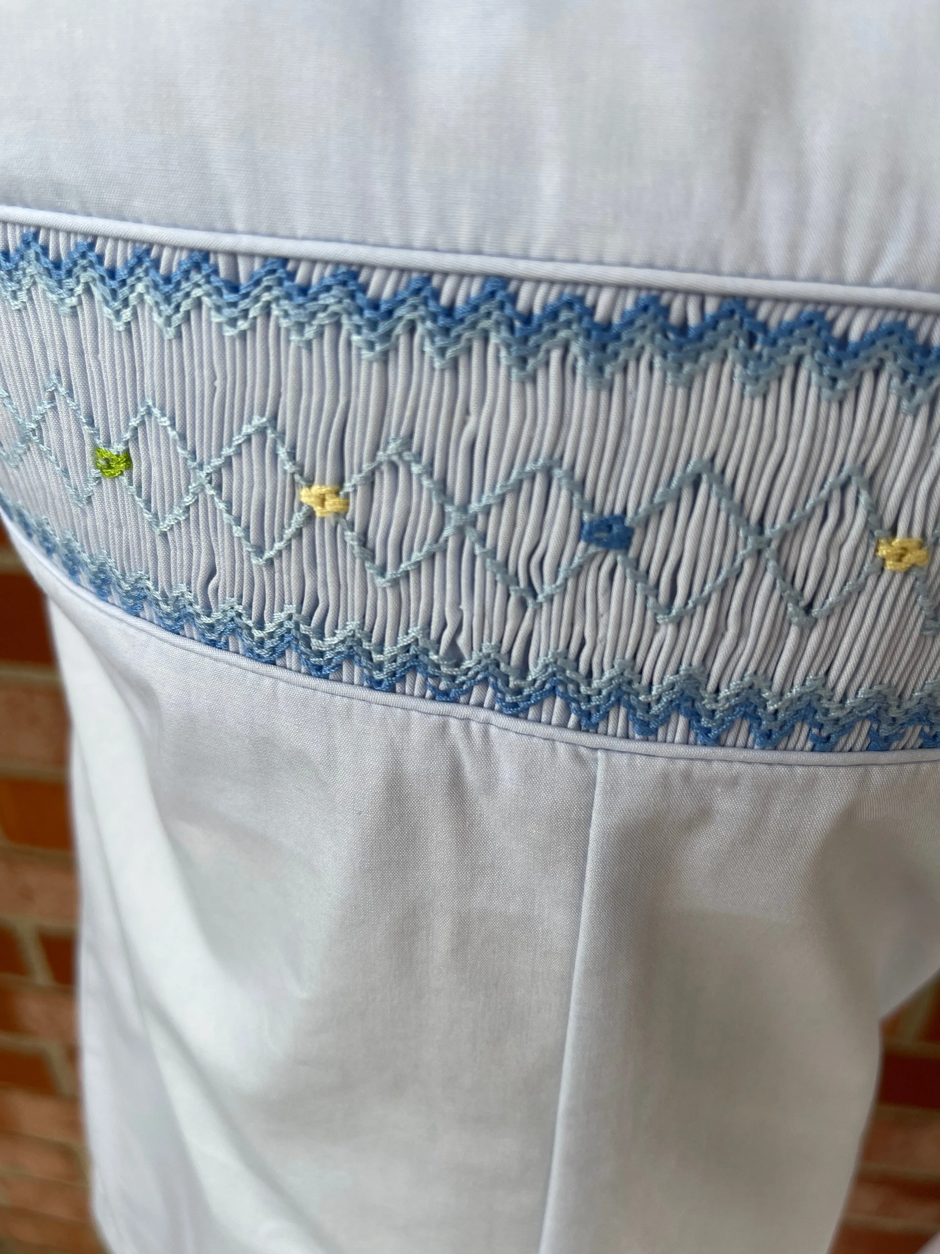 Smocked Corded Romper