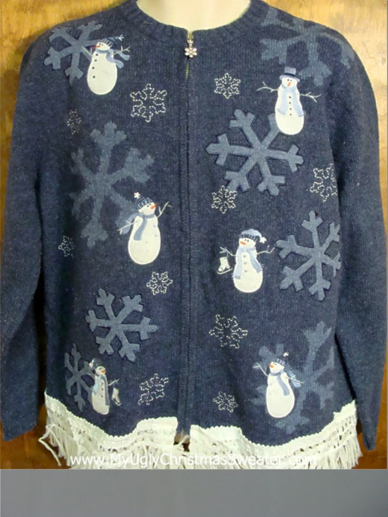 Snowflakes and Snowmen Ugly Christmas Jumper