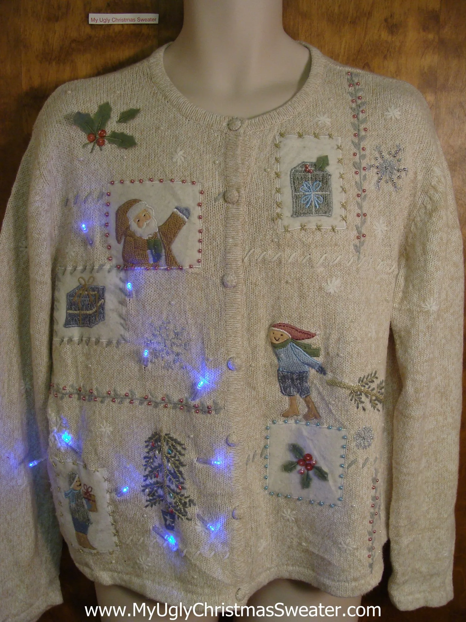 Sweet Crafty Light Up Ugly Xmas Sweater