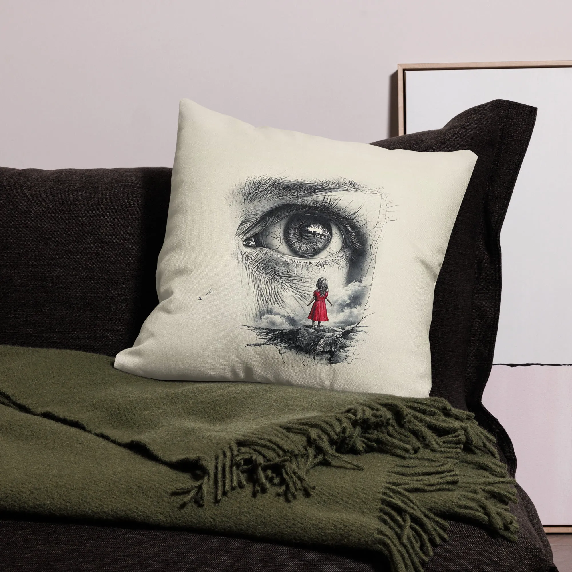 Through My Mother’s Eyes: A Glimpse Premium Pillow