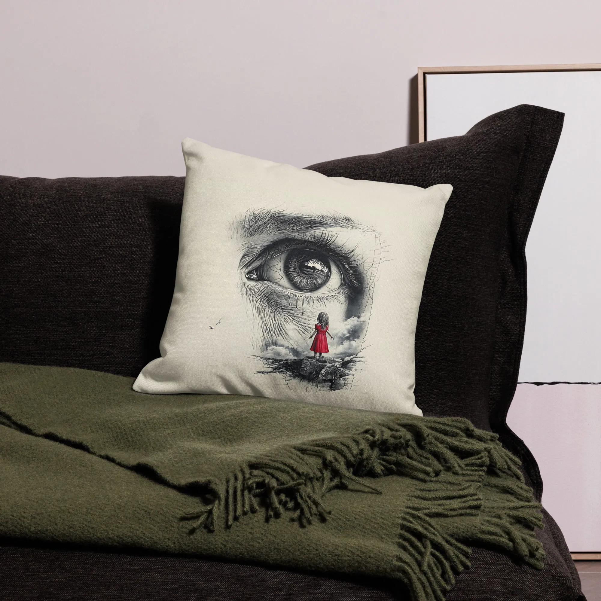 Through My Mother’s Eyes: A Glimpse Premium Pillow