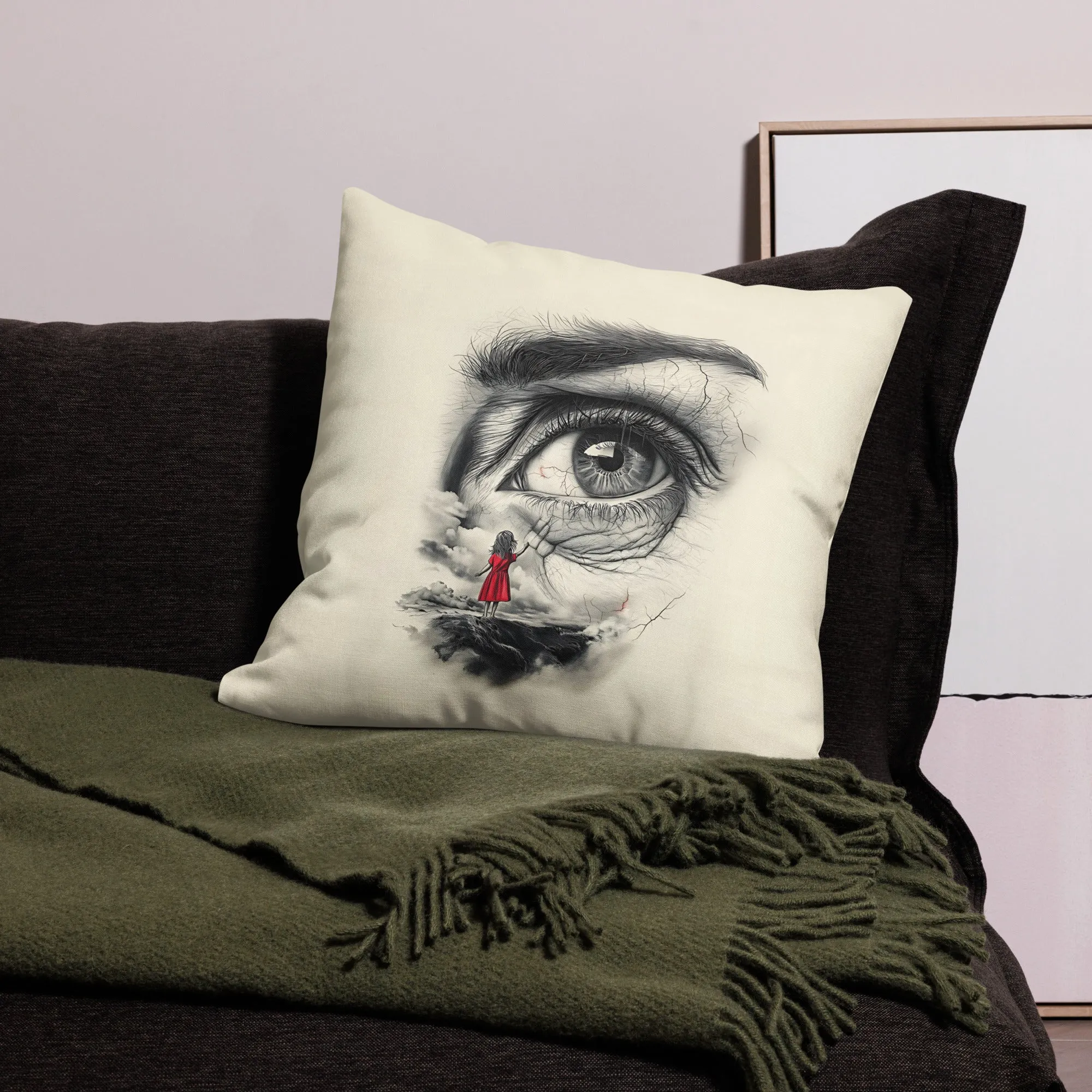 Through My Mother’s Eyes: A Glimpse Premium Pillow