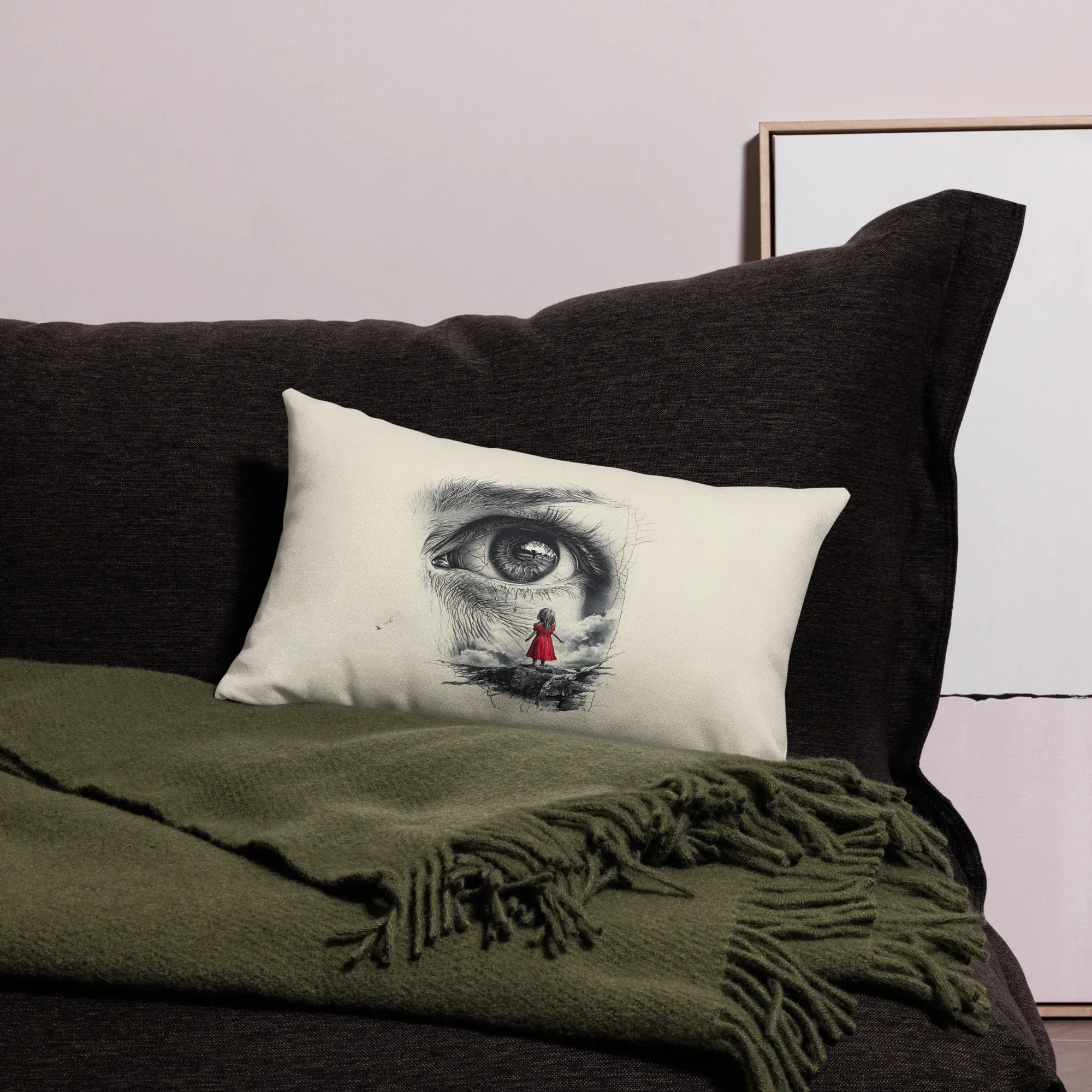 Through My Mother’s Eyes: A Glimpse Premium Pillow