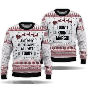 Todd and Margo Couples Couple Ugly Christmas Sweater Christmas Gift Anniversary Sweater