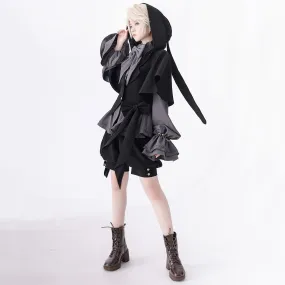 Vintage Dark Bunny Ears Coat