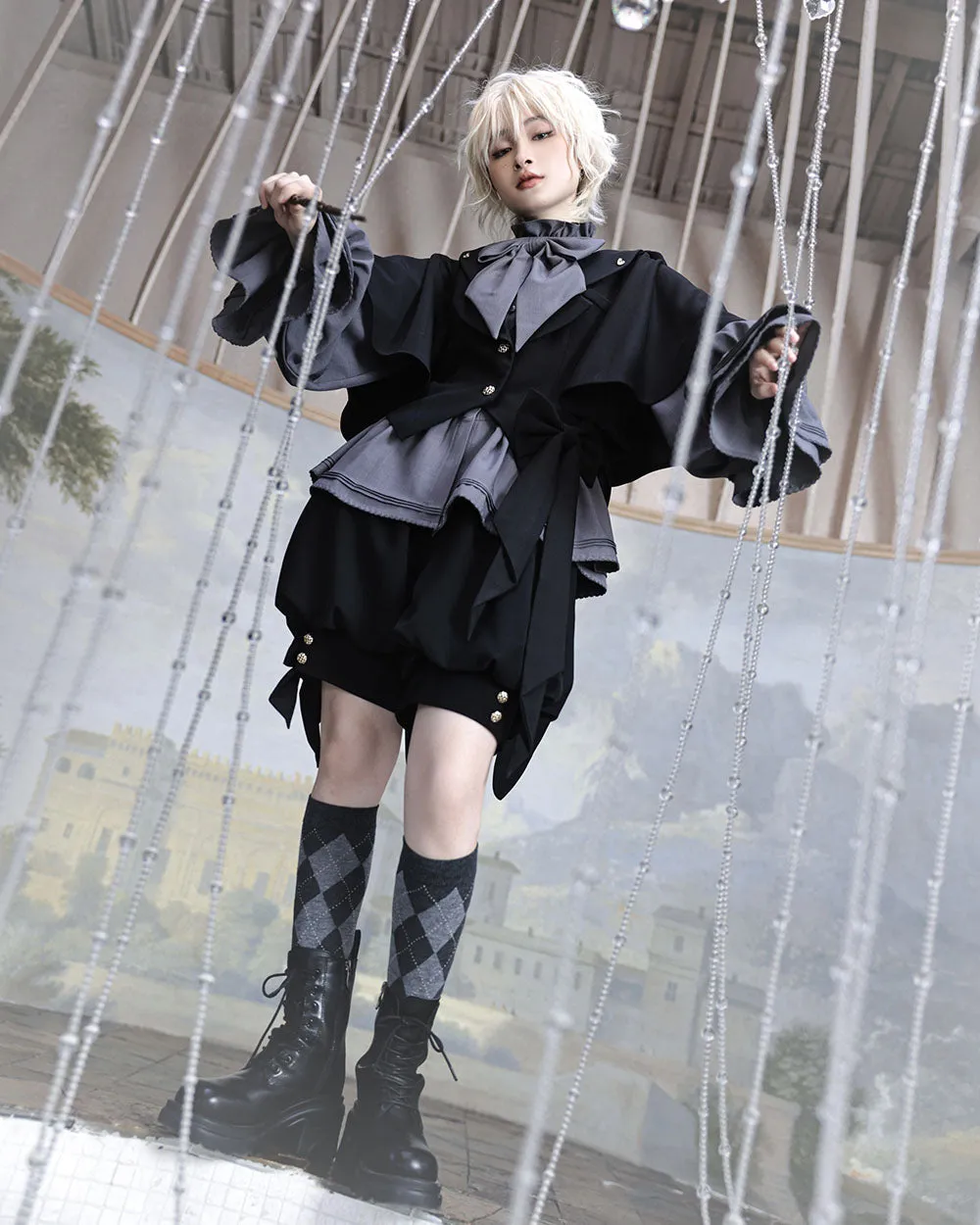 Vintage Dark Bunny Ears Coat