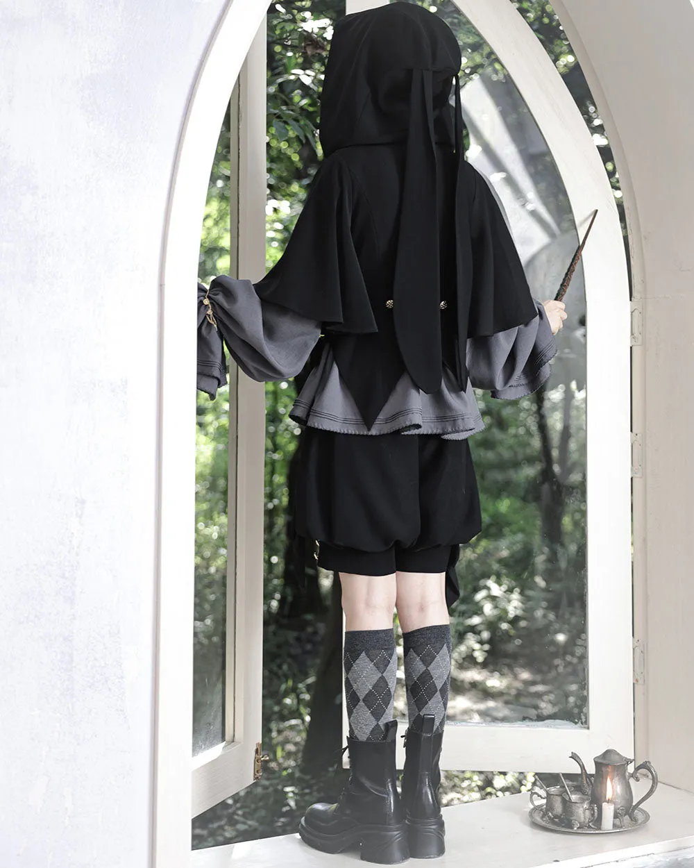 Vintage Dark Bunny Ears Coat