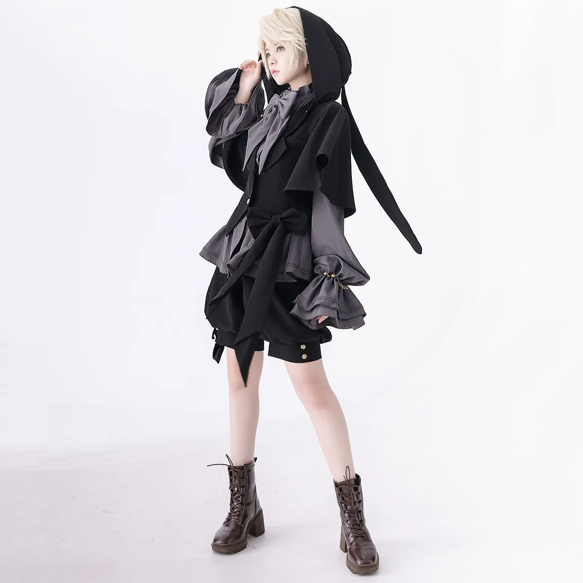 Vintage Dark Bunny Ears Coat