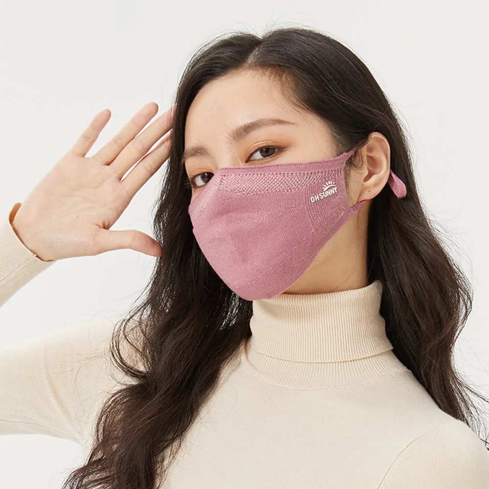 Winter Face Cover Breathable Knitted Soft Reusable Facemask